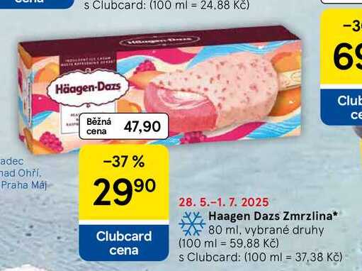 Haagen Dazs Zmrzlina, 80 ml, vybrané druhy  