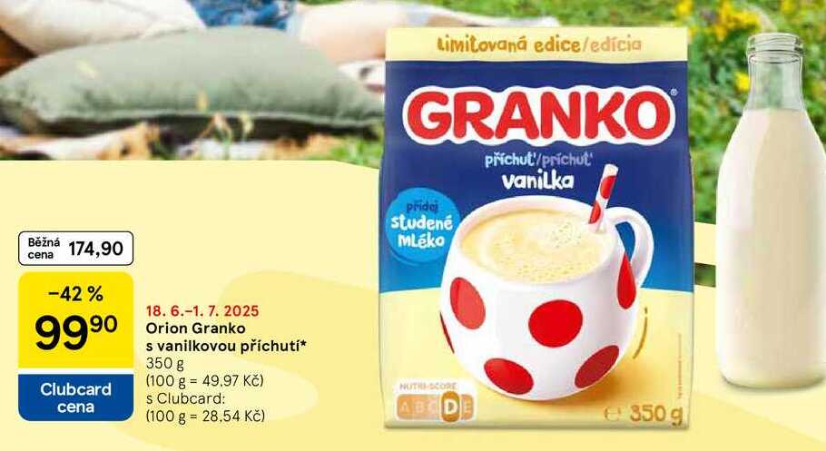 Orion Granko s vanilkovou příchutí, 350 g