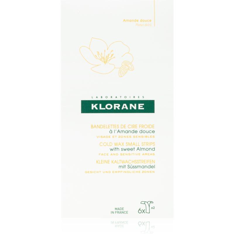 Klorane Hygiene et Soins du Corps voskové depilační pásky na obličej a citlivá místa 6 ks