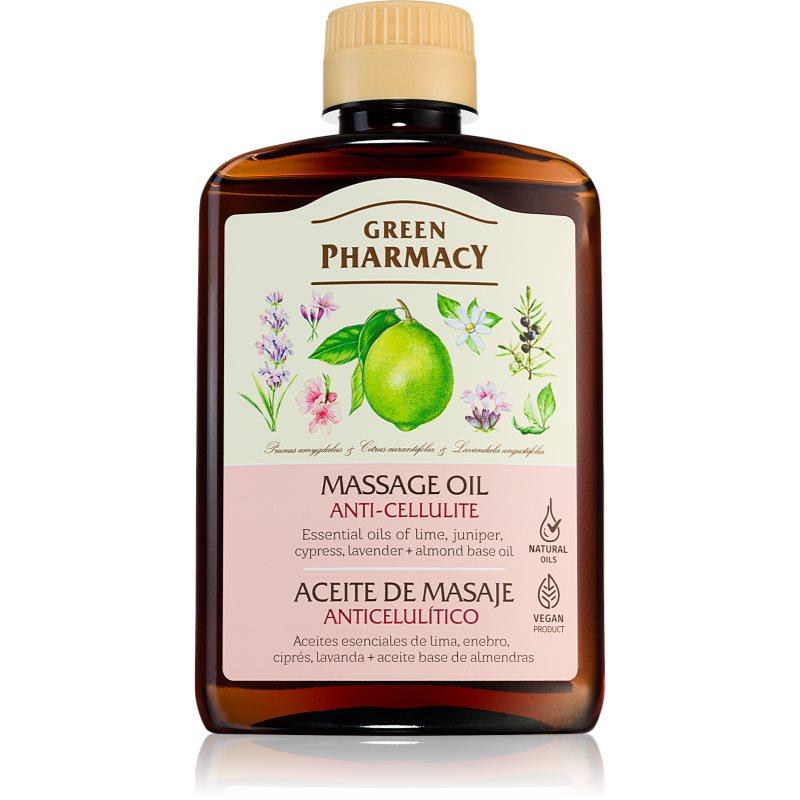 Green Pharmacy Essential oils of Lime Massage Oil masážní olej proti celulitidě 200 ml