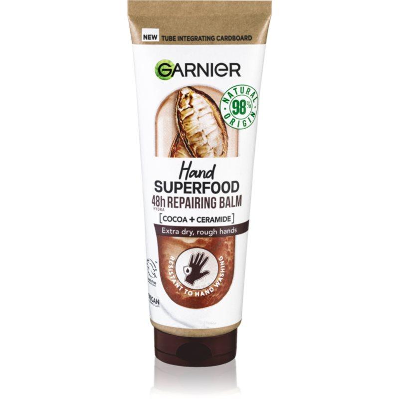 Garnier Hand Superfood regenerační krém na ruce s kakaem 75 ml