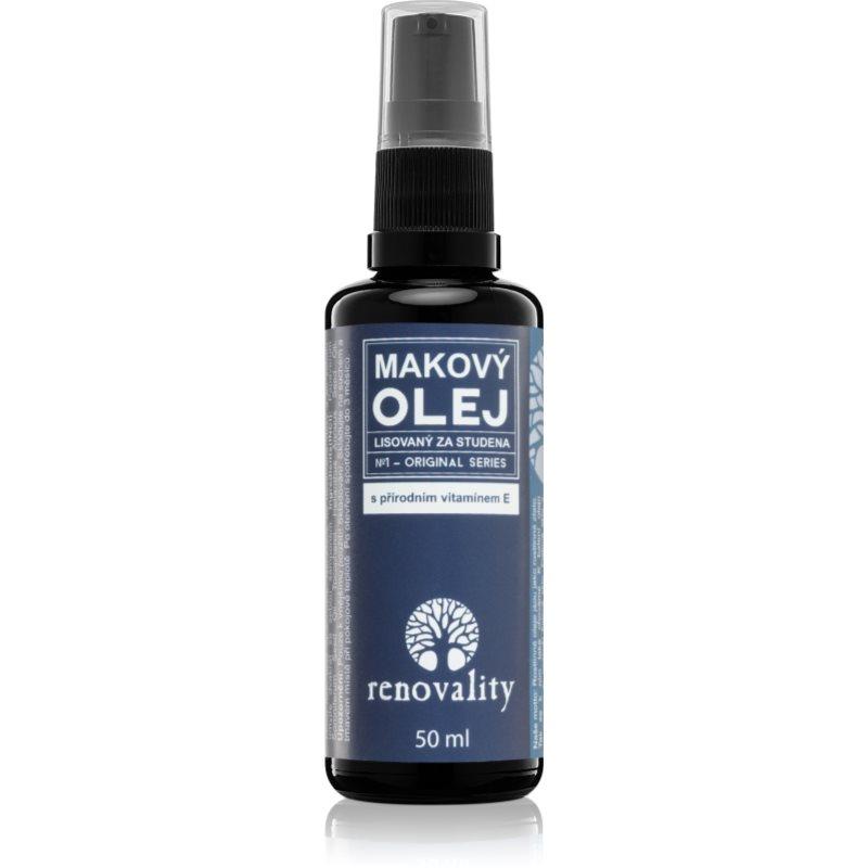 Renovality Original Series Makový olej s přírodním vitamínem E pleťový olej pro všechny typy pleti 50 ml