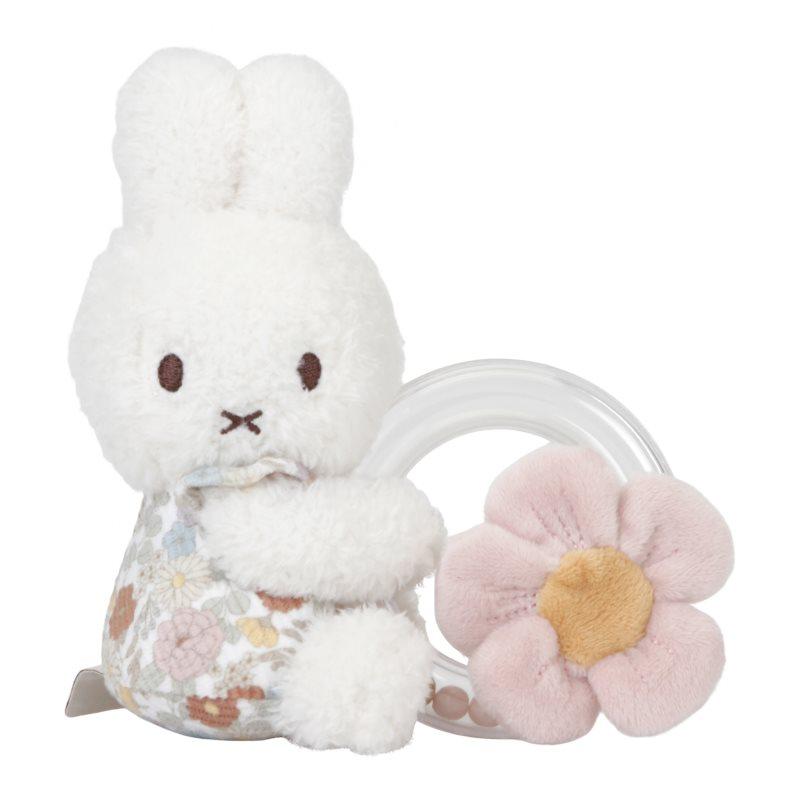 Little Dutch Ring Rattle Miffy Vintage Flowers chrastítko 1 ks