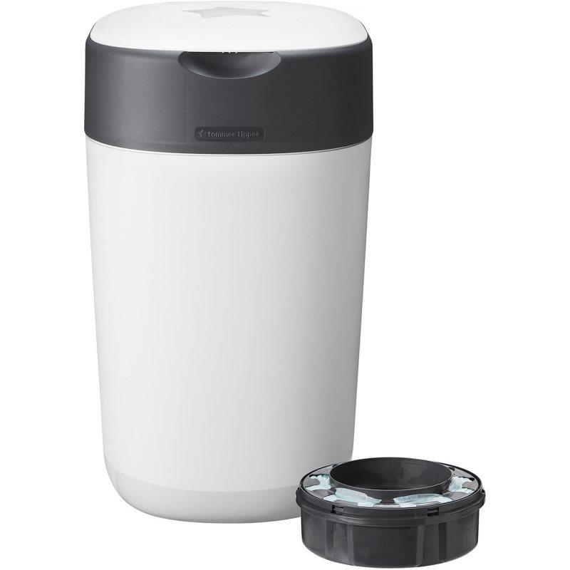 Tommee Tippee Twist & Click White koš na pleny + kazeta do koše 1 ks