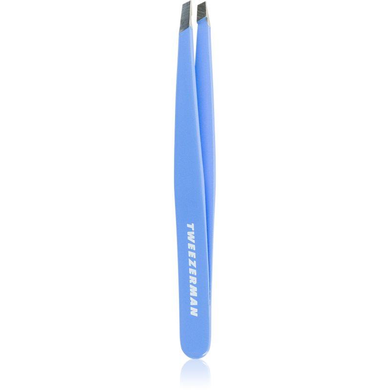 Tweezerman Studio Collection pinzeta se zešikmeným koncem Lapis Blue 1 ks