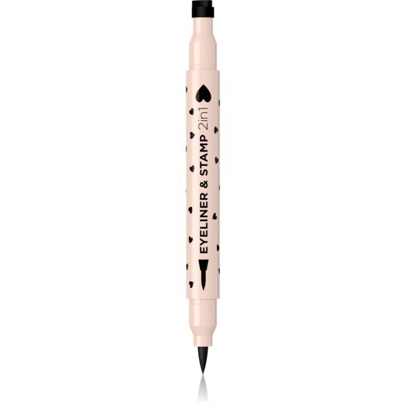Eveline Cosmetics Variété multifunkční linka na oči 2 v 1 typ Heart 1 ks