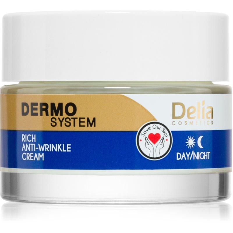 Delia Cosmetics Dermo System intenzivně zpevňující denní a noční krém proti vráskám 50 ml