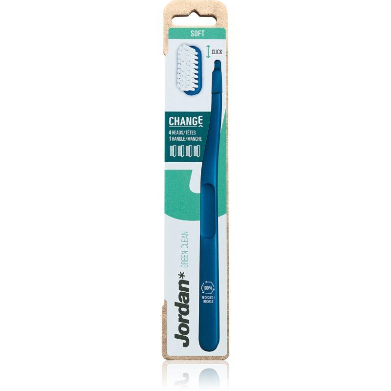 Jordan Change Green Clean Soft 4 head zubní kartáček 1 ks