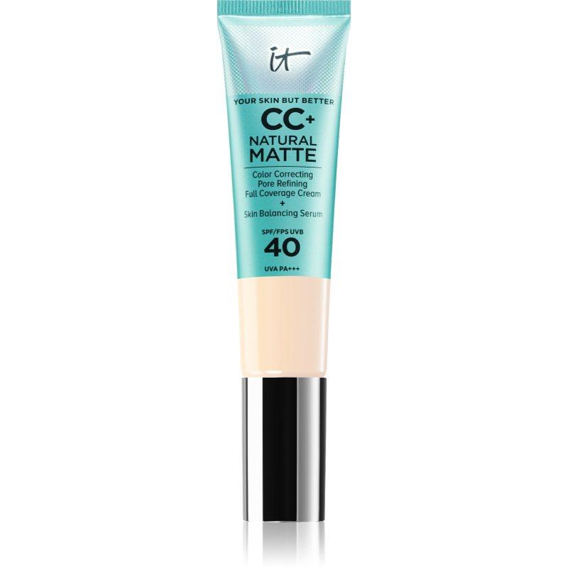 IT Cosmetics Your Skin But Better CC+ Natural Matte matující make-up SPF 40 pro ženy Fair Warm 32 ml