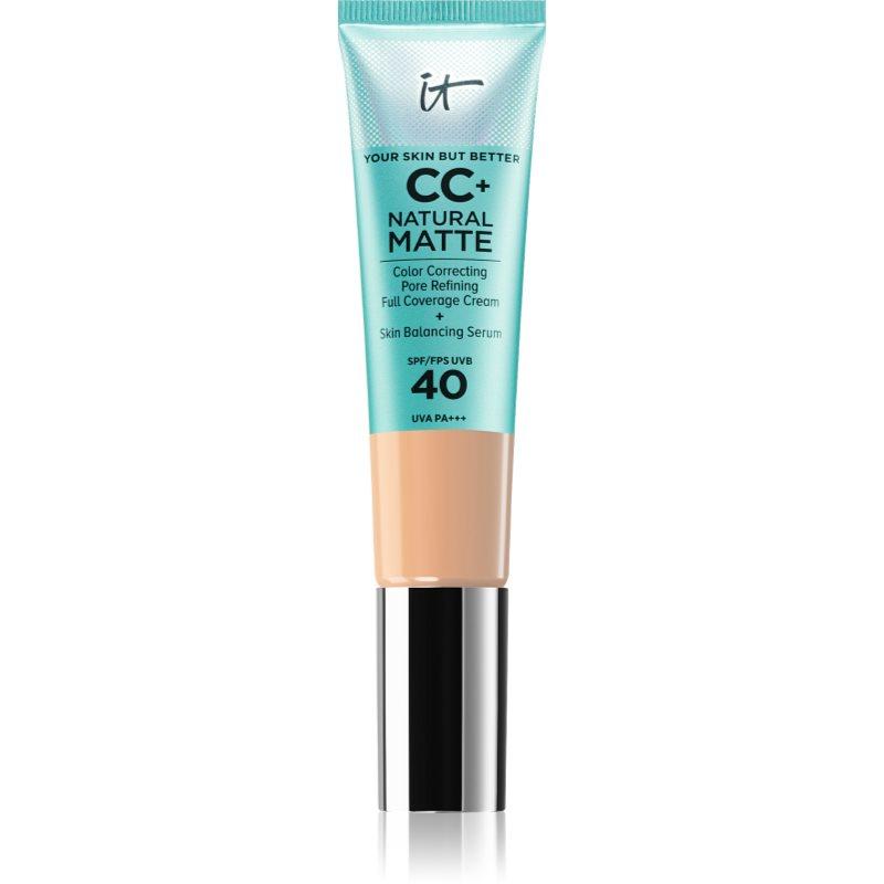 IT Cosmetics Your Skin But Better CC+ Natural Matte matující make-up SPF 40 pro ženy Light Medium 32 ml