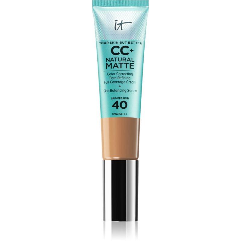 IT Cosmetics Your Skin But Better CC+ Natural Matte matující make-up SPF 40 pro ženy Neutral Tan 32 ml