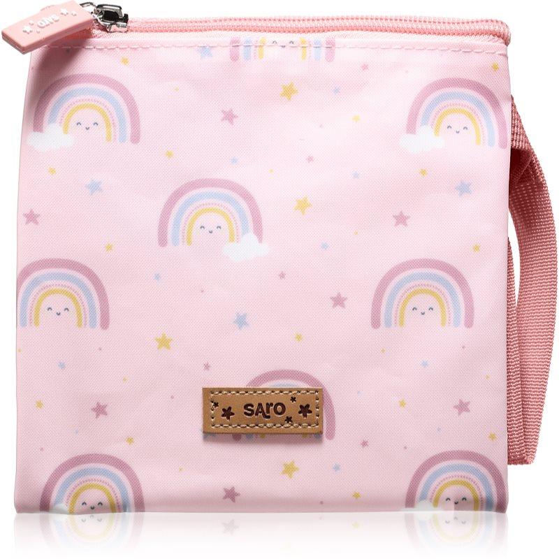Saro Baby Sandwich Bag sáček na svačinku Pink 17,5x17,5 cm 1 ks