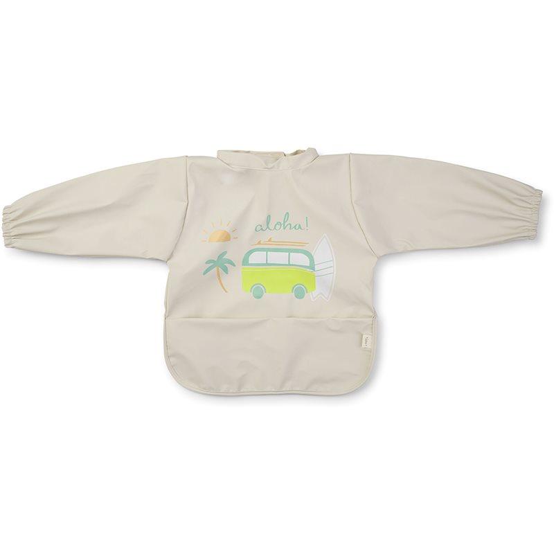 Saro Baby Waterproof Bib with Sleeves bryndák Aloha 1 ks