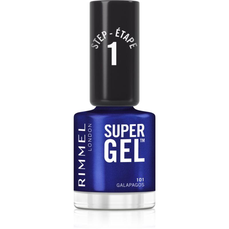 Rimmel Super Gel gelový lak na nehty bez užití UV/LED lampy odstín 101 Galapagos 12 ml