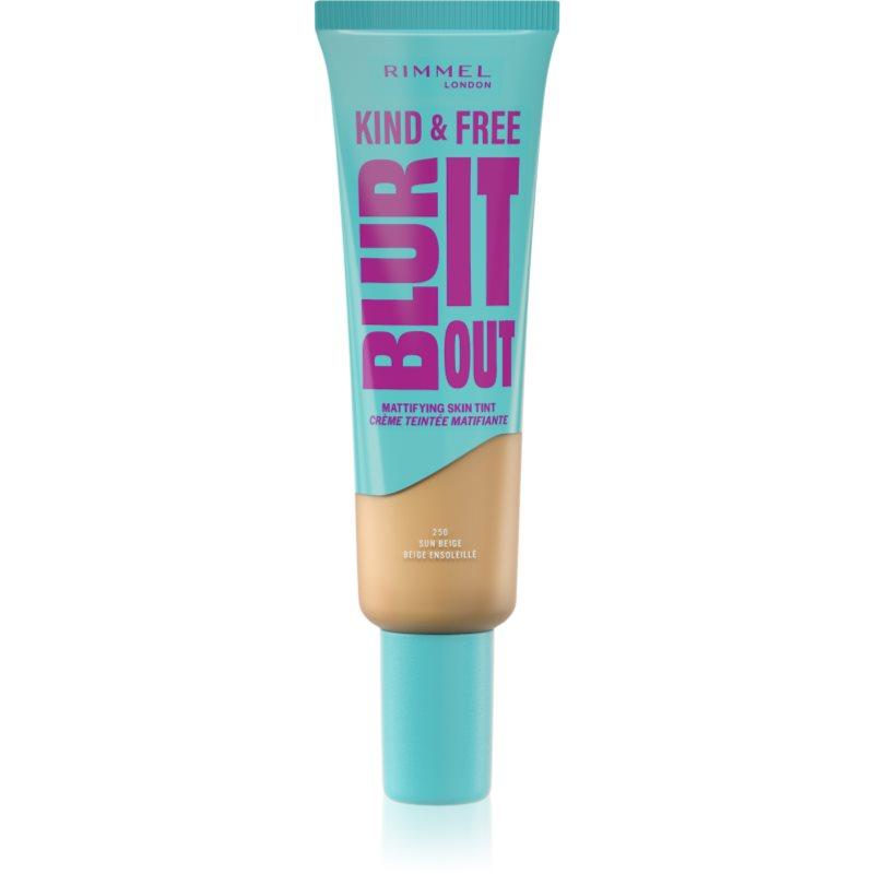 Rimmel Kind & Free Blur It Out lehký hydratační make-up odstín 250 Sun Beige 30 ml