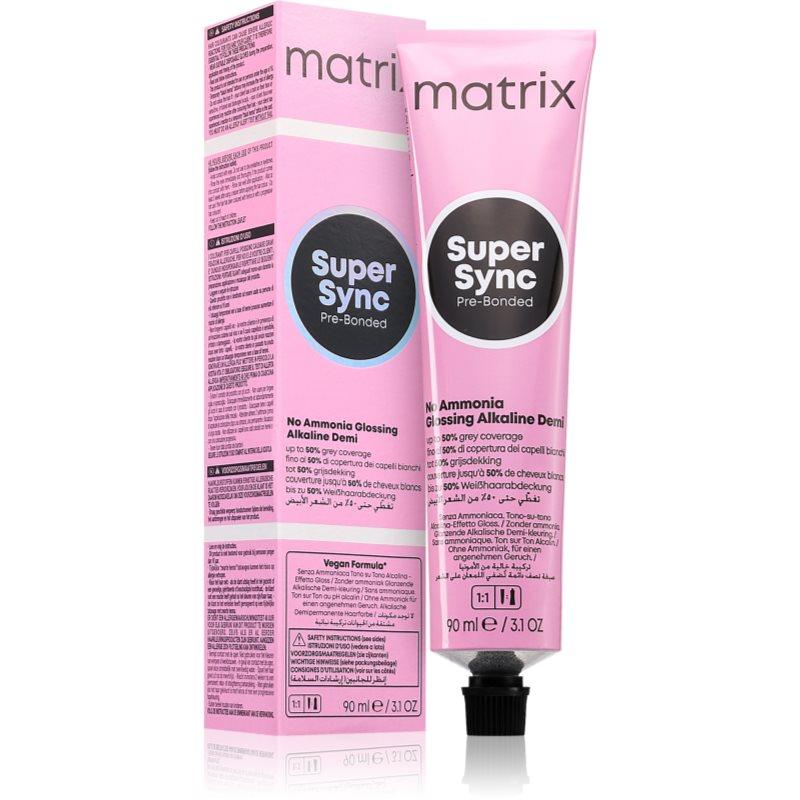 Matrix Super Sync Pre-Bonded demipermanentní barva na vlasy odstín 4BR Brown Red Dark Brown 90 ml