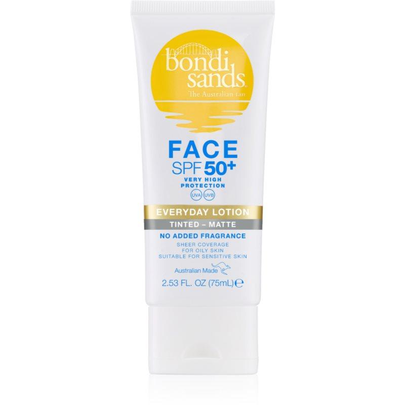 Bondi Sands SPF 50+ Everyday Face Lotion ochranný tónovací krém na obličej pro matný vzhled SPF 50+ 75 ml