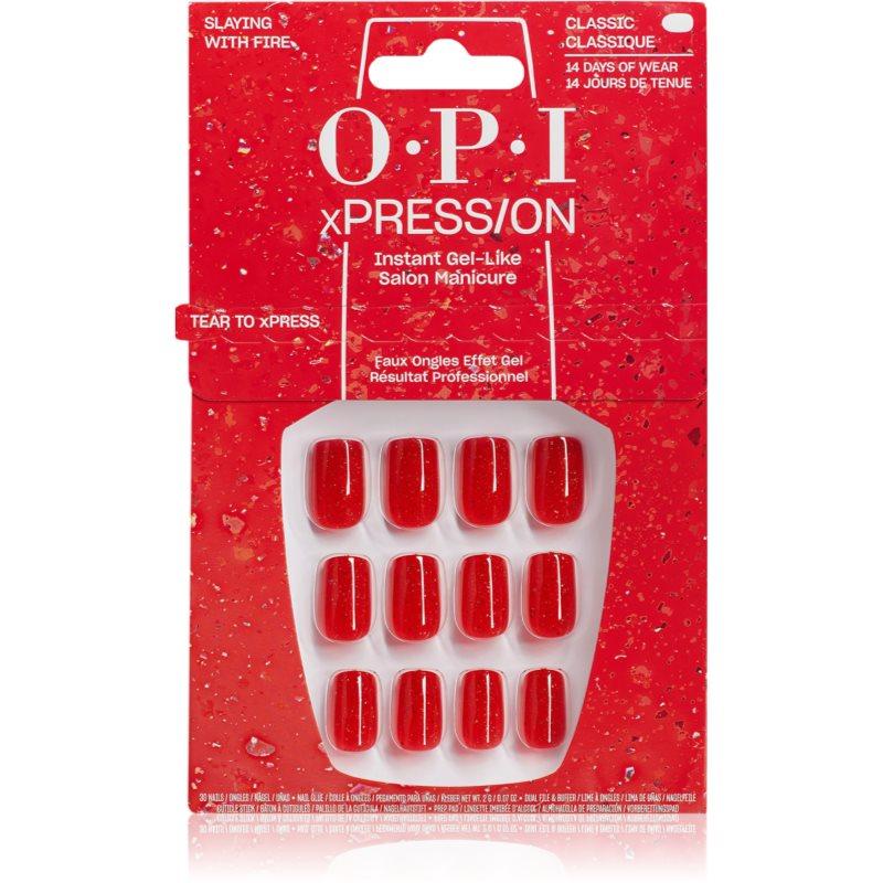 OPI Make ‘Em Jelly! XPRESS/ON umělé nehty Slaying with Fire 30 ks