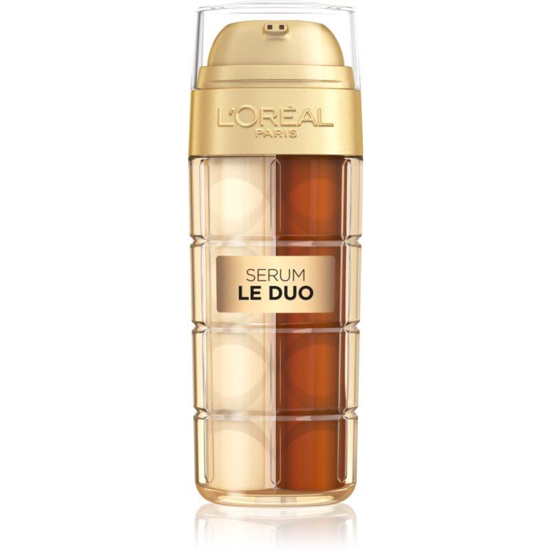 L’Oréal Paris Age Perfect Le Duo Serum dvoufázové omlazující sérum pro rozjasnění a vyhlazení pleti 30 ml