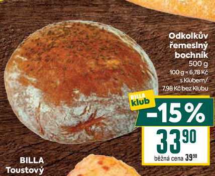 Odkolkův řemeslný bochnik 500 g