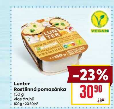 Lunter Rostlinná pomazánka 150 g