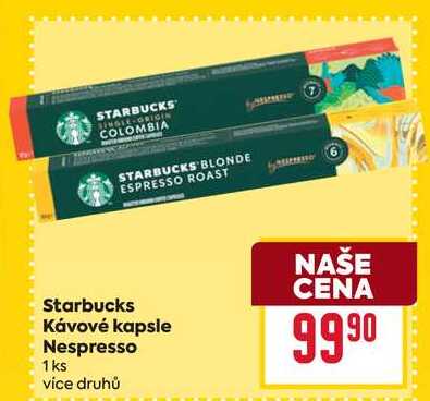 Starbucks Kávové kapsle Nespresso 1ks 
