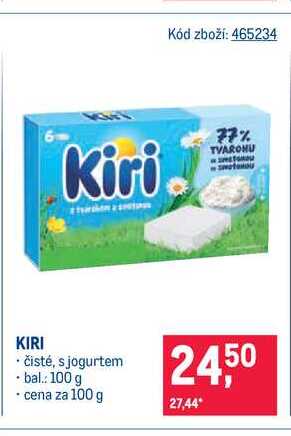 Kiri čisté, s jogurtem 100 g