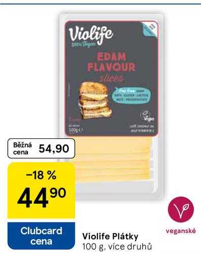 Violife Plátky, 100 g, více druhů 