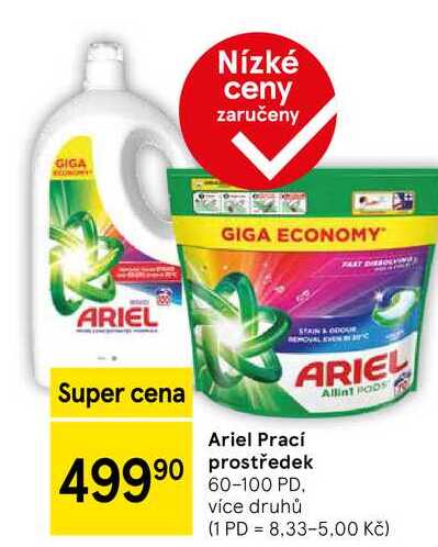 Ariel Prací prostředek, 60-100 PD 