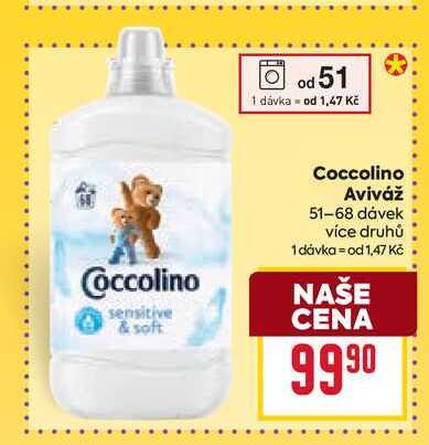 Coccolino Aviváž 51-68 dávek 