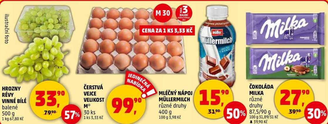 HROZNY RÉVY VINNÉ BÍLÉ balené, 500 g 