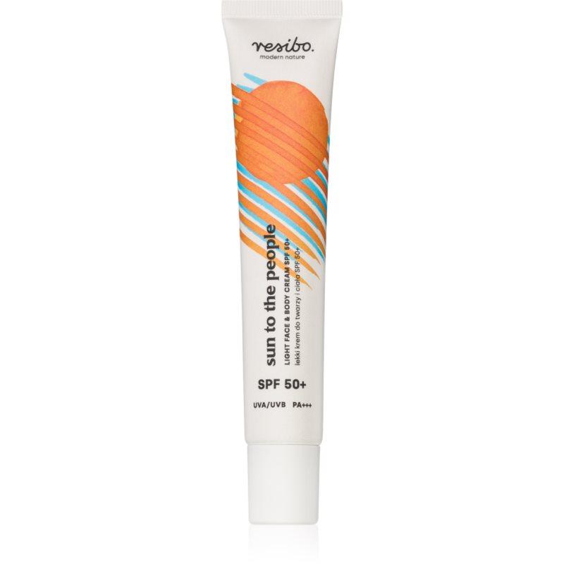 Resibo Sun to the People Light face and body cream SPF50 krém na obličej a tělo SPF 50 50 ml