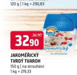 Jaroměřický tvrdý tvaroh 150 g na strouhání 