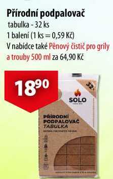 Přírodní podpalovač, 32 ks