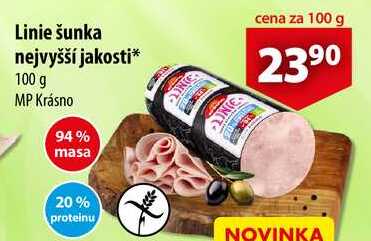 Linie šunka nejvyšší jakosti, 100 g