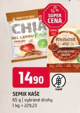 Semix kaše 65 g, různé druhy