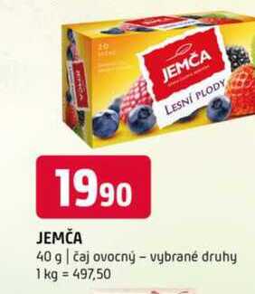 Jemča 40 g čaj ovocný vybrané druhy 