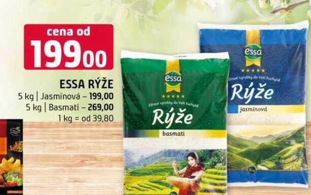 Essa rýže 5 kg Jasmínová 5 kg Basmati 