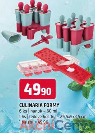 Culinaria formy 6 ks nanuk 60 ml 1 ks ledové kostky 26,5x9x3,5 cm 1 balení 