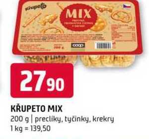 Křupeto mix 200 g precliky, tyčinky, krekry 