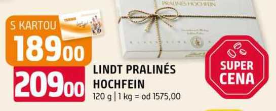 Lindt pralinés hochfein 120 g 