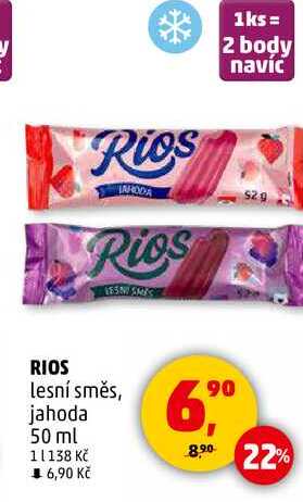 RIOS lesní směs, jahoda, 50 ml  