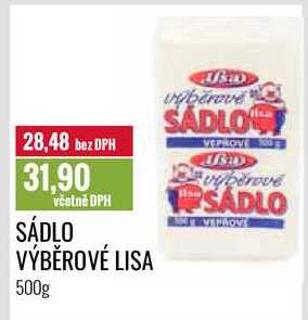 SÁDLO VÝBĚROVÉ LISA 500g