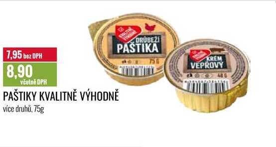 PAŠTIKY KVALITNĚ VÝHODNĚ 75g