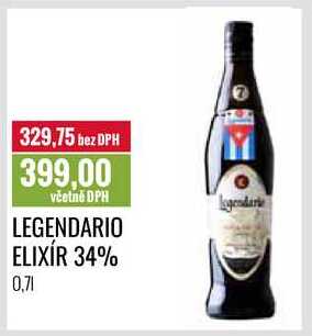 LEGENDARIO ELIXÍR 34% 0,7l