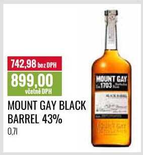 MOUNT GAY BLACK BARREL 43% 0,7l