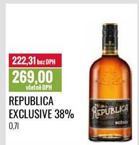 REPUBLICA EXCLUSIVE 38% 0,7l