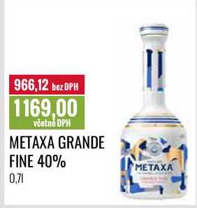 METAXA GRANDE FINE 40% 0,7l