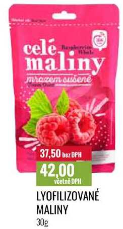 LYOFILIZOVANÉ MALINY 30g 
