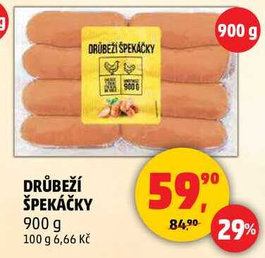 DRŮBEŽÍ ŠPEKÁČKY, 900 g  